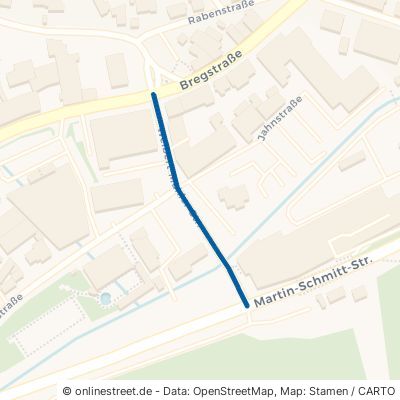 Weibert-Mahler-Straße Furtwangen im Schwarzwald Stadtgebiet 