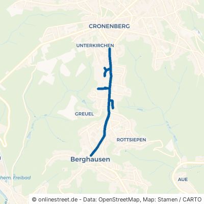 Berghauser Straße Wuppertal Cronenberg 