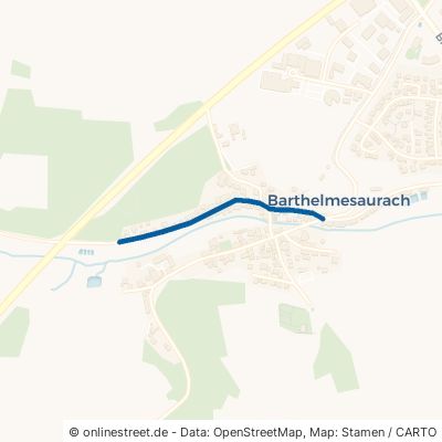 Rudelsdorfer Straße Kammerstein Barthelmesaurach 