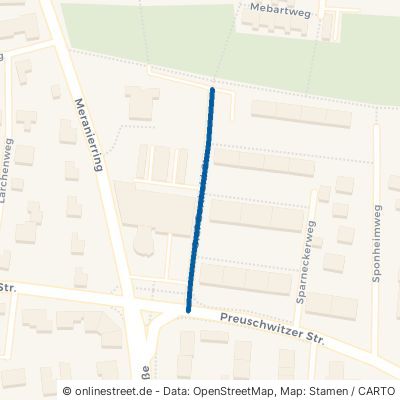 Graf-Berthold-Straße Bayreuth Roter Hügel 