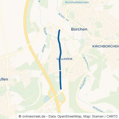 Haarener Straße Borchen Kirchborchen 