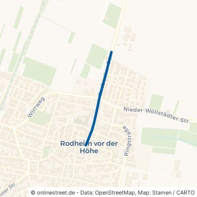 Rosbacher Straße Rosbach vor der Höhe Rodheim 
