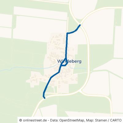 Dorfstraße Mühlhausen Windeberg 