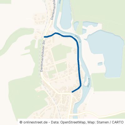 Werrastraße Werra-Suhl-Tal Dankmarshausen 