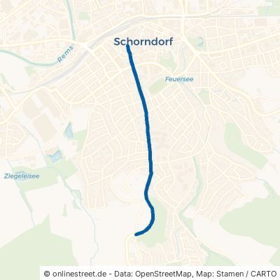 Schlichtener Straße Schorndorf 