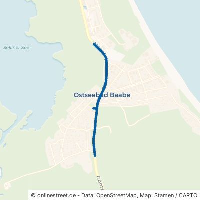 Göhrener Chaussee Baabe Ostseebad 