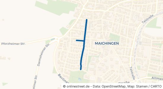 Schillingstraße Sindelfingen Maichingen 