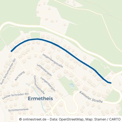 Habichtswaldstraße Niedenstein Ermetheis 