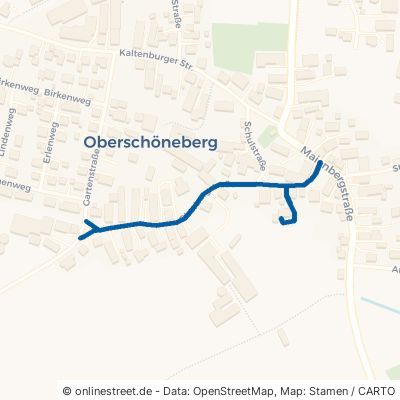 Oberbergstraße Dinkelscherben Oberschöneberg 