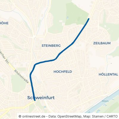 Deutschhöfer Straße Schweinfurt Hochfeld-Steinberg 