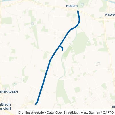Hedemer Straße Preußisch Oldendorf Offelten 
