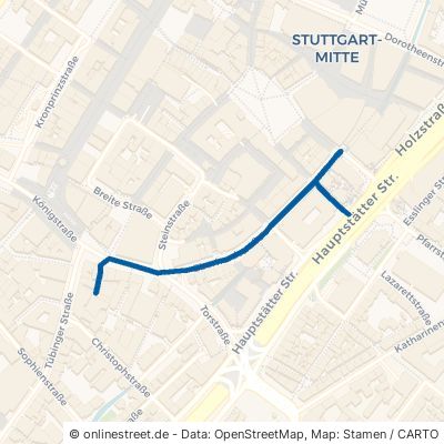 Eberhardstraße Stuttgart Mitte 