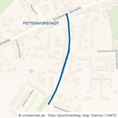 Loitzer Straße Greifswald Fettenvorstadt 