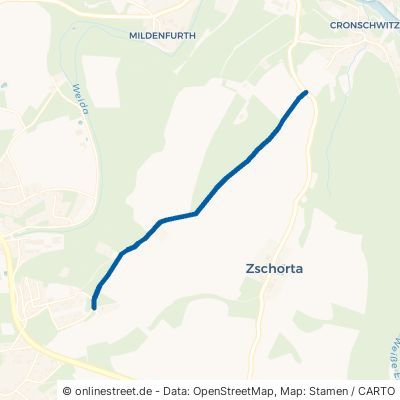 Alte Veitsberger Straße Weida Zschorta 