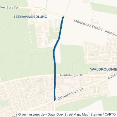 Oedenstockacher Straße Putzbrunn Waldkolonie 