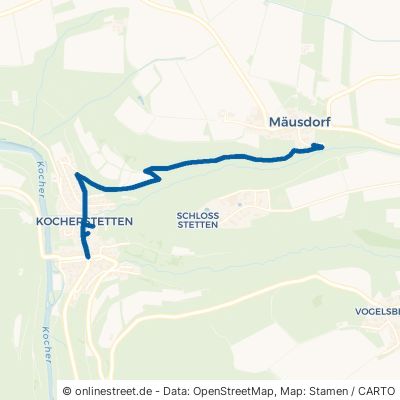 Mäusdorfer Straße Künzelsau Kocherstetten 