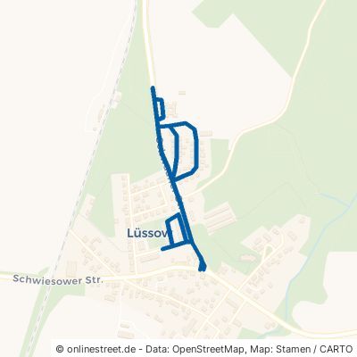 Schwaaner Straße Lüssow Mistorf 