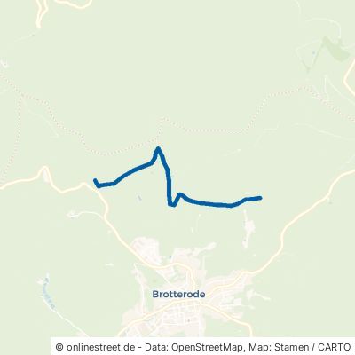 Rennsteig-Radwanderweg 98596 Brotterode-Trusetal Brotterode 