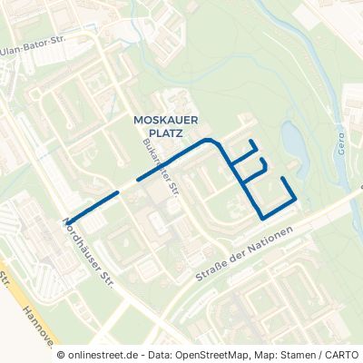 Moskauer Straße Erfurt Moskauer Platz 