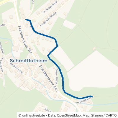 Schneidersbergweg Vöhl Schmittlotheim 