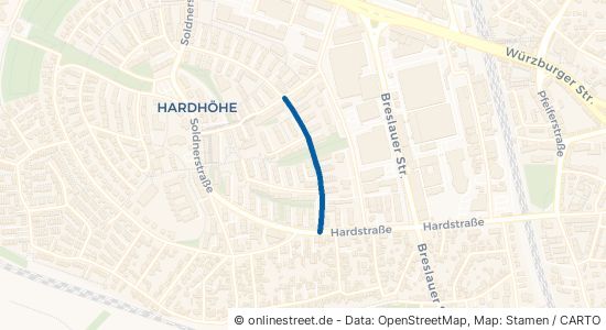 Reichenberger Straße Fürth Hardhöhe 