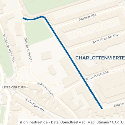 Charlottenstraße Halle (Saale) Innenstadt 