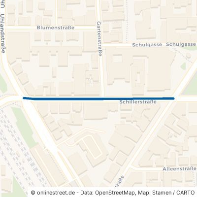 Schillerstraße Ludwigsburg Mitte 