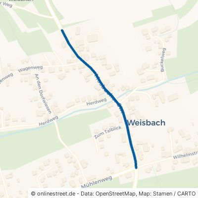 Mosbacher Straße Waldbrunn Weisbach 