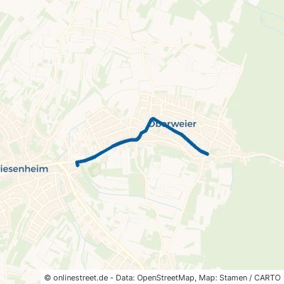 Oberweierer Hauptstraße Friesenheim Oberweier 