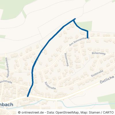 Eichelberger Weg Östringen Tiefenbach 