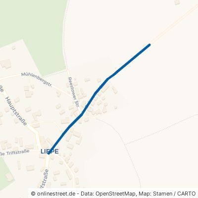 Grüssower Straße Rankwitz Liepe 