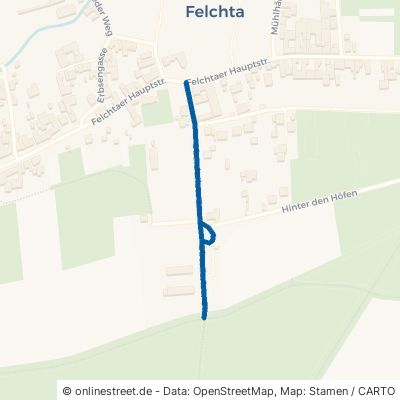 Oberdorlaer Straße Mühlhausen Felchta 