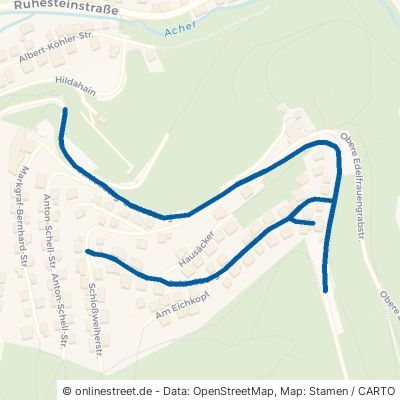 Schloßberg 77883 Ottenhöfen im Schwarzwald Ortsgebiet 