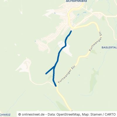Escheckstraße Schönwald im Schwarzwald 
