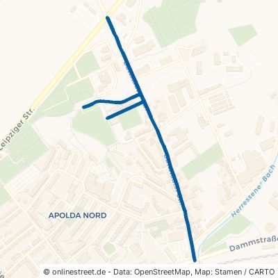 Buttstädter Straße Apolda Niederroßla 