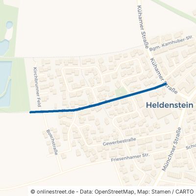 Flurstraße Heldenstein Kühham 