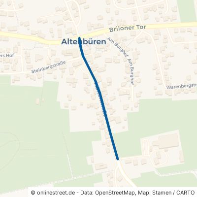 Hüttenstraße Brilon Altenbüren 