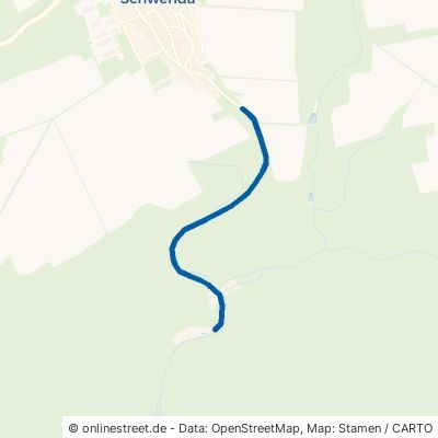 Uftrunger Straße Südharz Schwenda 