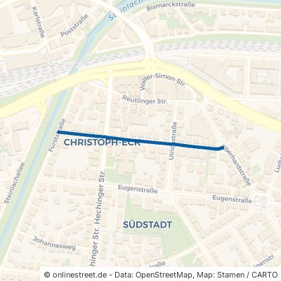Christophstraße Tübingen Südstadt 
