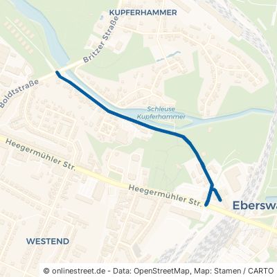 Kupferhammerweg Eberswalde 