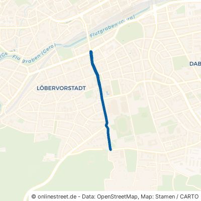 Arnstädter Straße Erfurt Löbervorstadt 