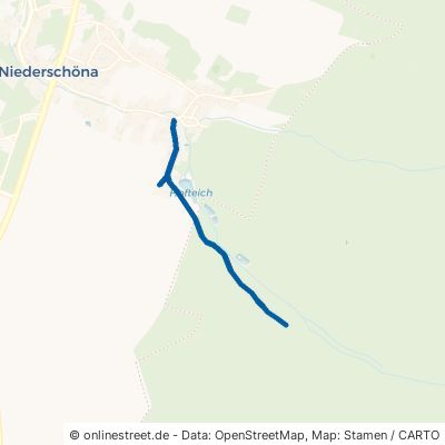 Wiesenweg Halsbrücke Niederschöna 