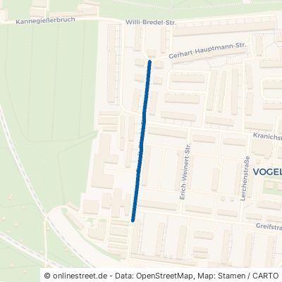 Bertolt-Brecht-Straße Neubrandenburg Vogelviertel 
