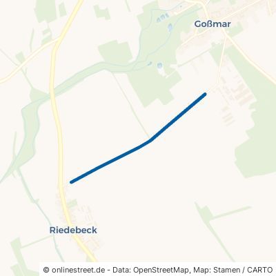 Straße Von Riedebeck Nach Gossmar 15926 Heideblick Riedebeck 