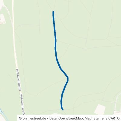 Mittlerer Mühlwaldweg Keltern Dietenhausen 