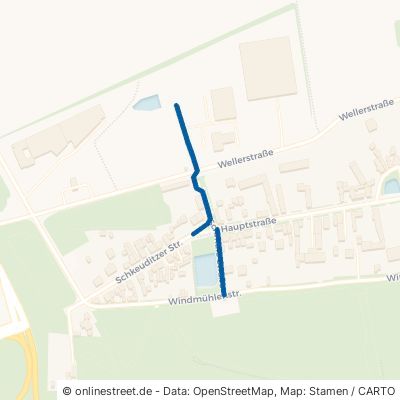 Schmale Straße Schkeuditz Freiroda 