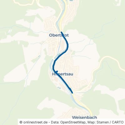 Murgtalstraße Gernsbach Hilpertsau 