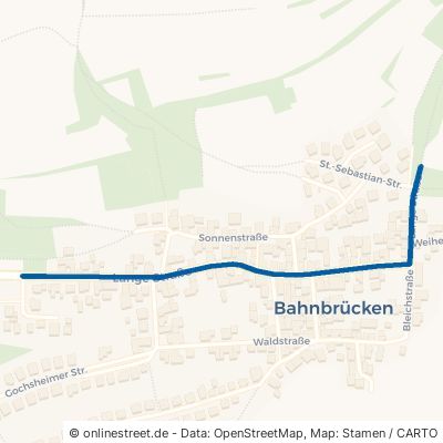Lange Straße Kraichtal Bahnbrücken 