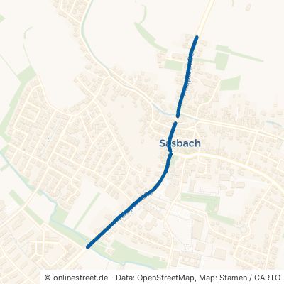 Hauptstraße 77880 Sasbach Ortsgebiet 