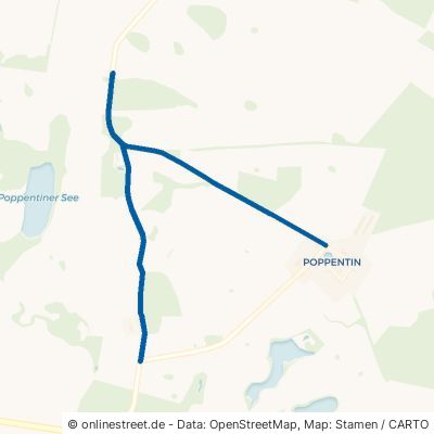 Kirchpoppentiner Straße Göhren-Lebbin Poppentin 